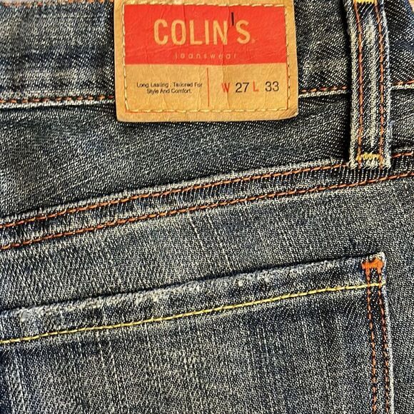 COLINS JEANS regular waist, distressed, flare jeans.  New with tags - Picture 9 of 10